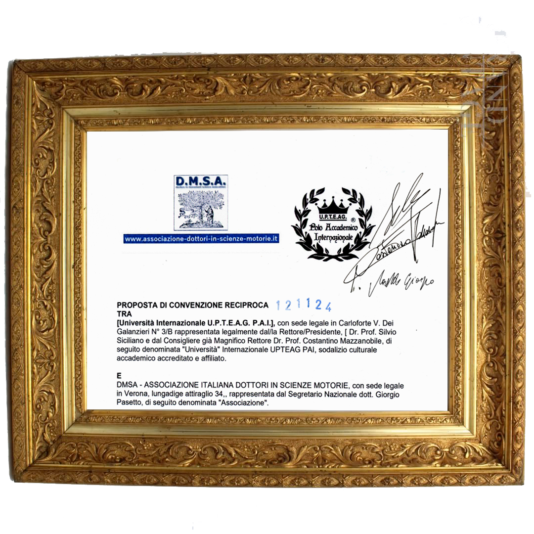 Convenzione tra l’Università Internazionale UPTEAG PAI e la D.M.S.A.